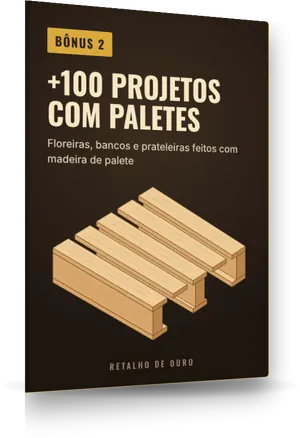 Capa do bônus +100 projetos com paletes